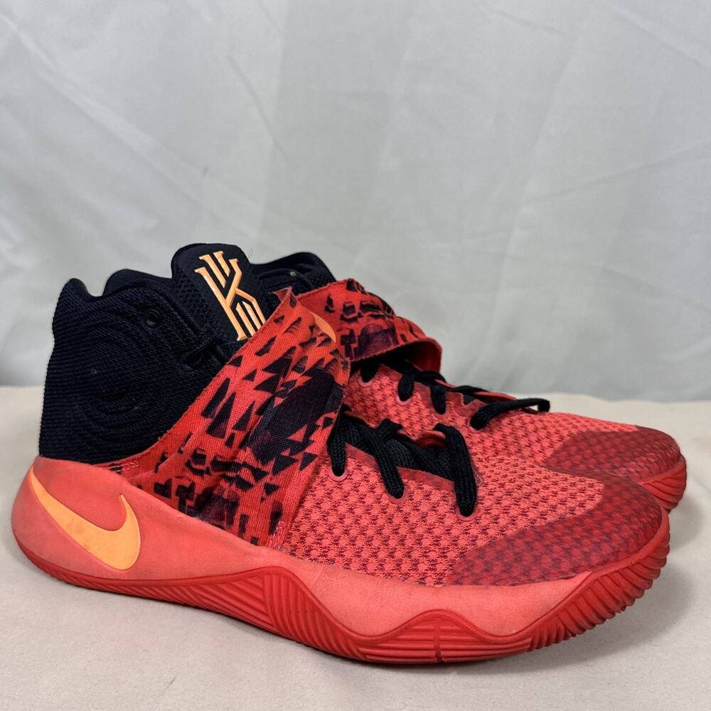 Nike Kyrie 2 Mens 8 Inferno Bright Crimson Basketball Shoes 819583-680